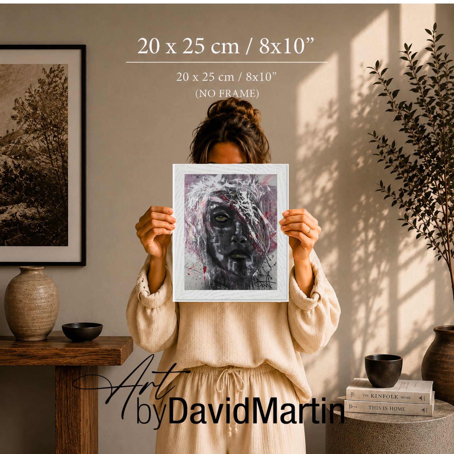 art by david martin What_Remains__Fine_Art_Print 20x25 white frame 