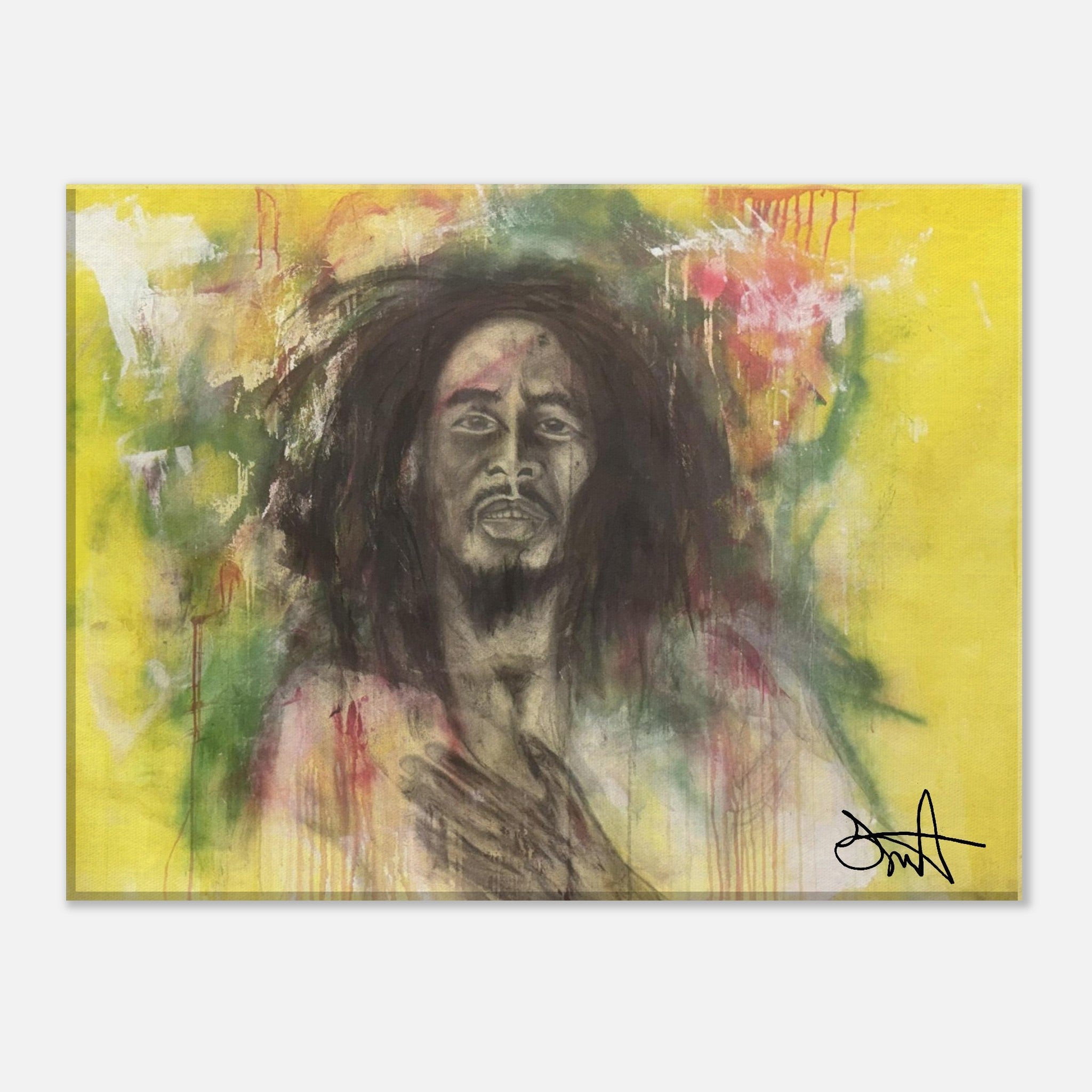 Bob Marley Canvas Art | Reggae Wall Art by David Martin