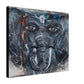 Spiritual elephant canvas wall art with textured detail – Elephant Lady painting by Art by David Martin